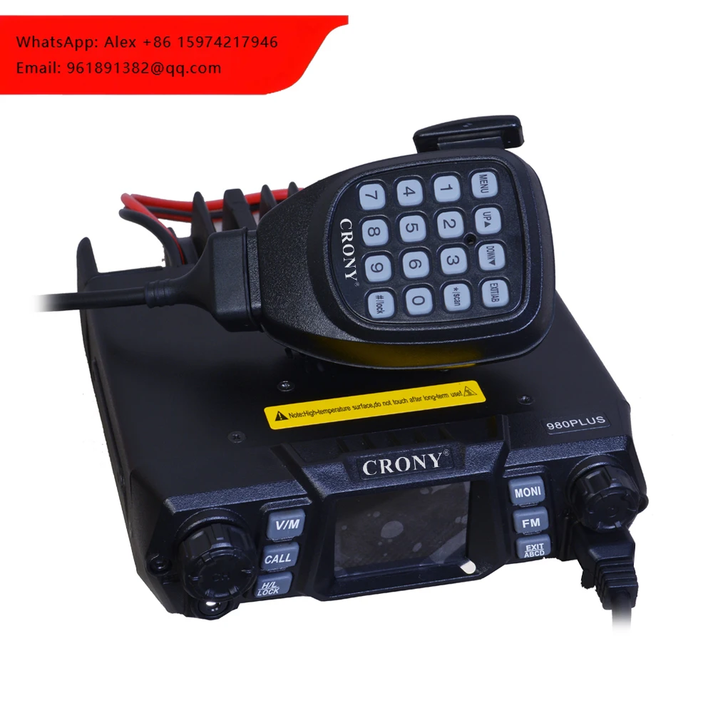 

Мощная 100-ваттная CB-радиостанция с двумя диапазонами UHF/VHF, беспроводная рация для автомобиля и автотранспорта, портативная рация.