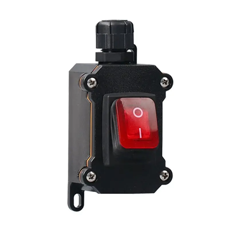 ABGI-2X 220V Boat Rocker Switch IP68 Waterproof 16A High Current Power With LED Light Power Button On/OFF