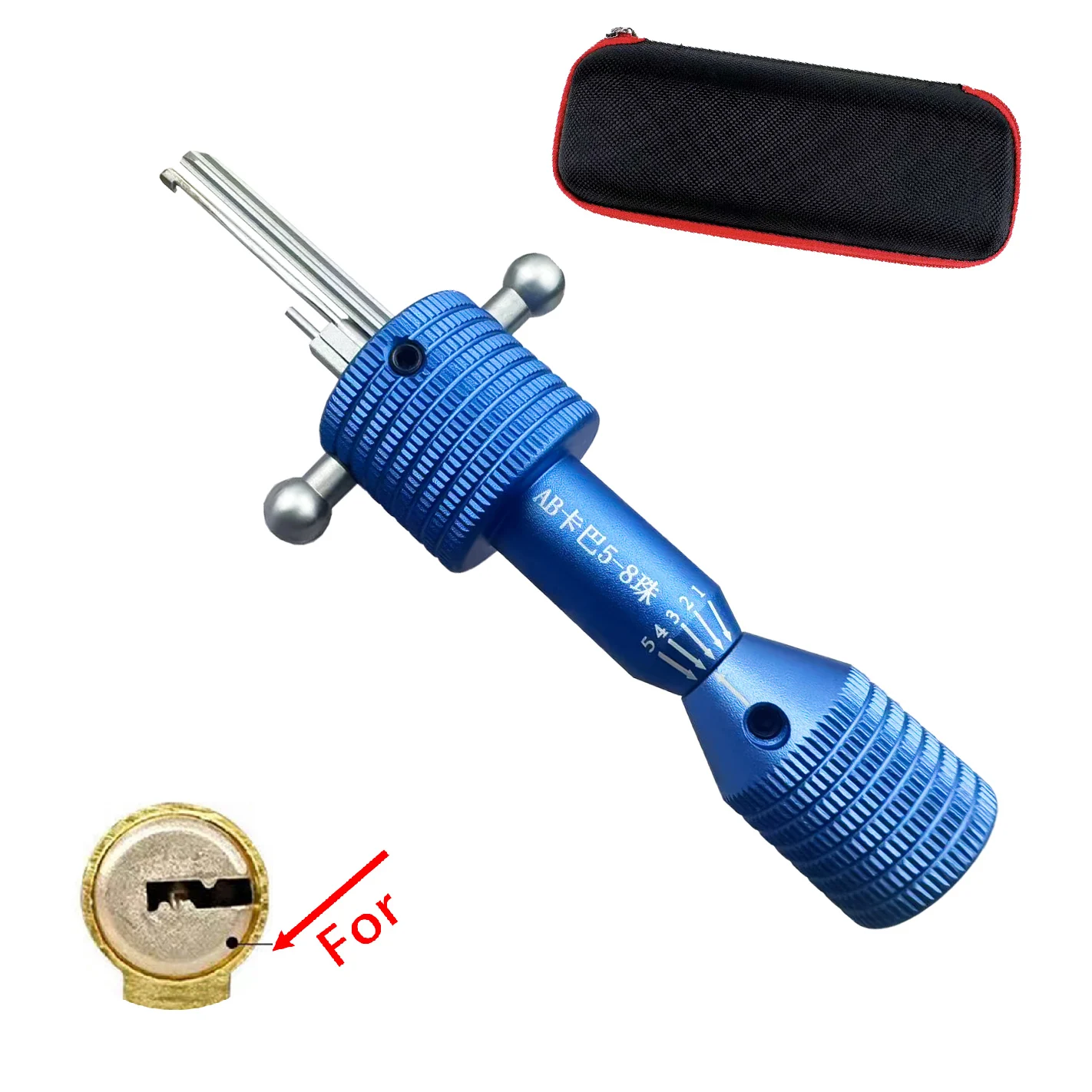 KABA MUL-78 Positive Groove AB KABA Positioning One-character key Decoder Tool Locksmith Tool ools Invincible Lock Open And C
