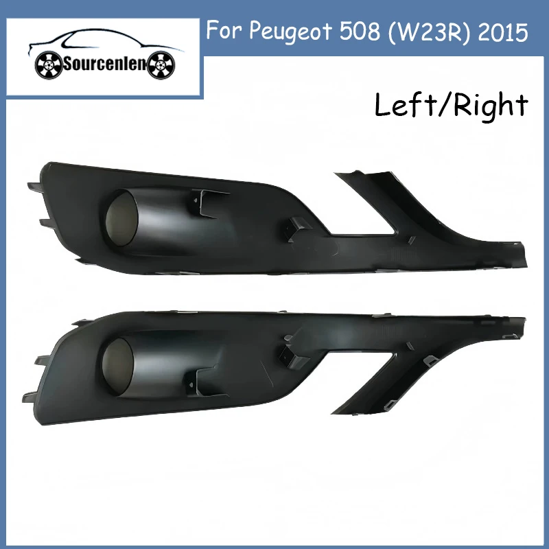 Brand New Car Bumper Fog Light Decorative Frame for Peugeot 508 (W23R) 2015 9809610580 9809610380