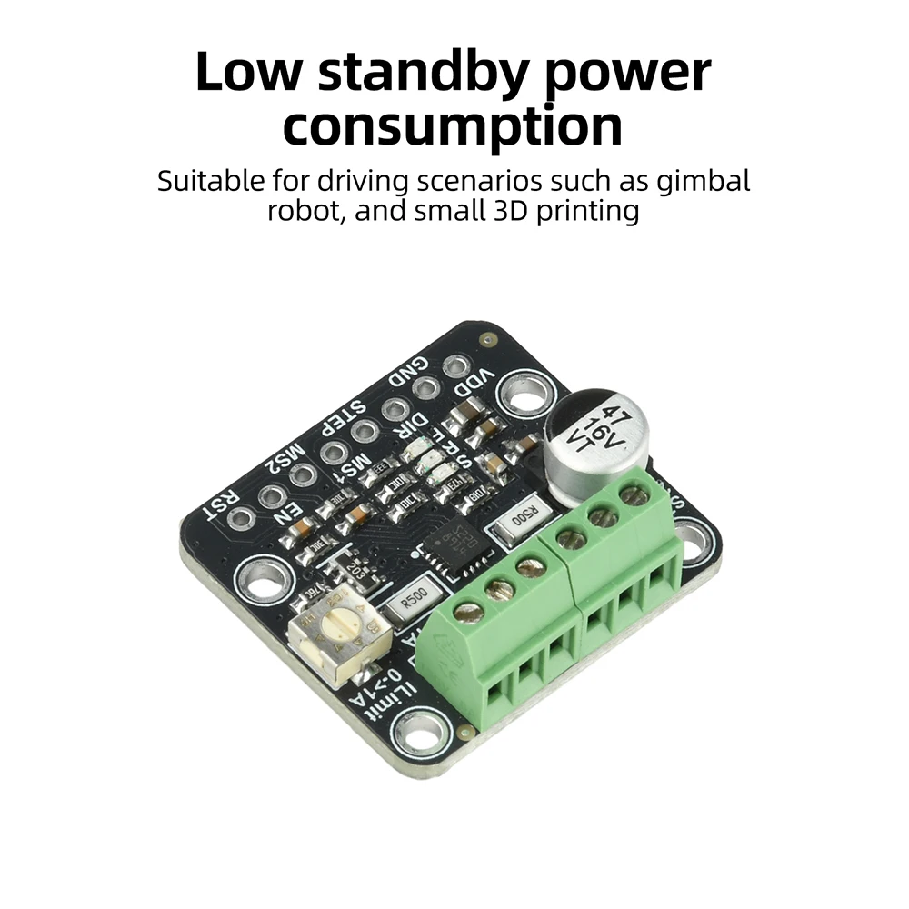 STSPIN220 Micro Stepper Motor Driver Module 1.3A Adjustable Current 1 256 Microstep Breakout Board For 3D Printer Robot PTZ Cam