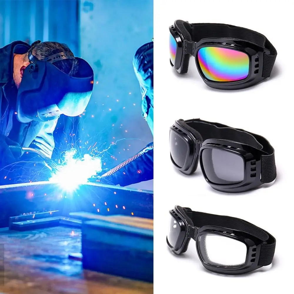 

Plastic Folded Protective Glasses Impact Resistant Windproof Skiing Protective Eyewear Cycling Mutlicolor Work Safety Glasses