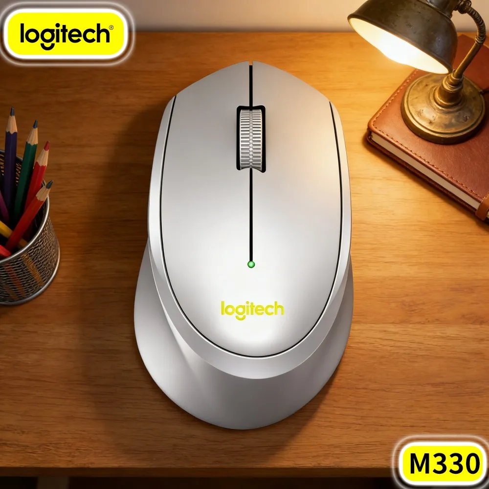 Convenient To Pack Inside Notebook Bag For Business Trip Logitech M330 Silent Wireless Mouse Compact Travel Ready Dimension