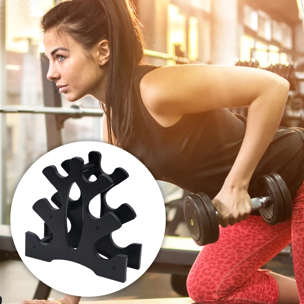 Weight Storage Organizer 3 Tier Dumbbell Holder Compact Dumbbell Rack Stand Only Small for Home Gym Organization