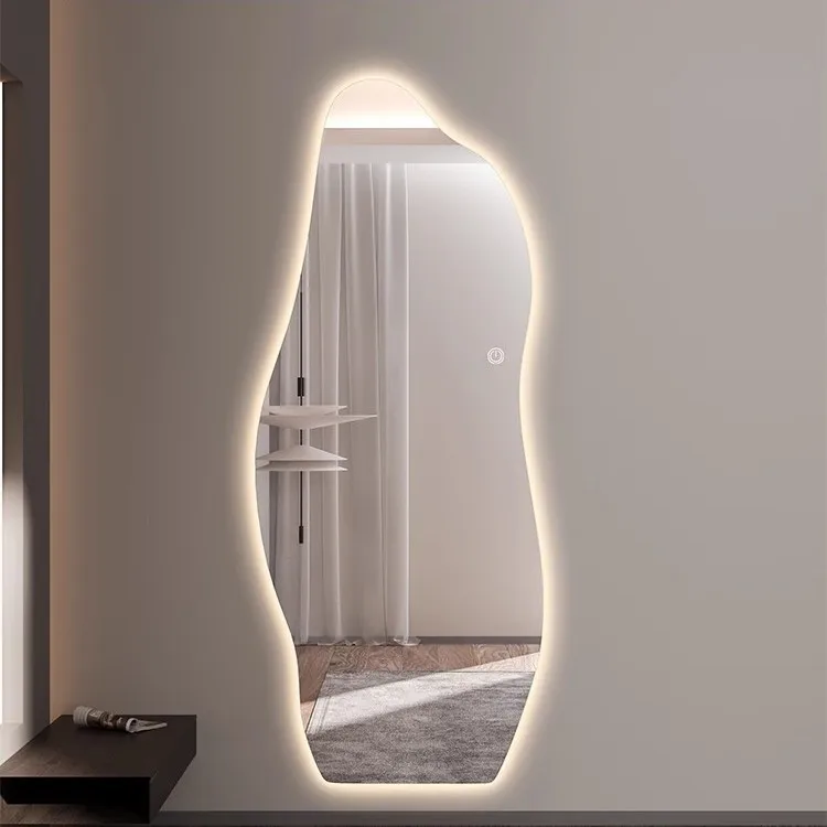 specchio a figura intera, trucco, spogliatoio, specchio dal pavimento al soffitto.