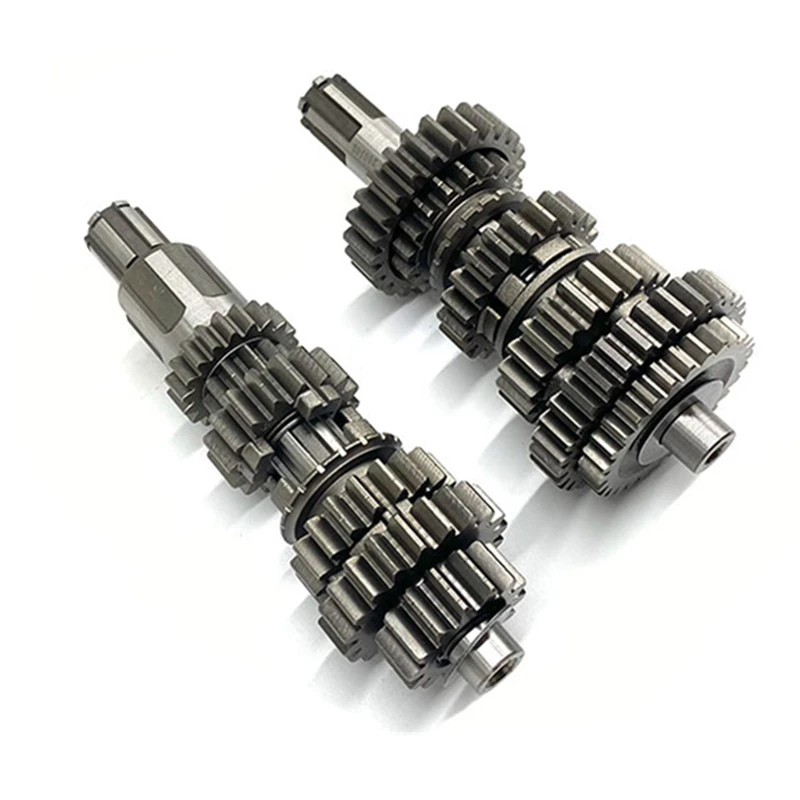 Motorcycle Main Countershaft Gearbox Shaft For Zongshen CBS250 CBS300 250cc 300cc Engine Sets Of Teeth CBS 250 300 5 And 6 Speed