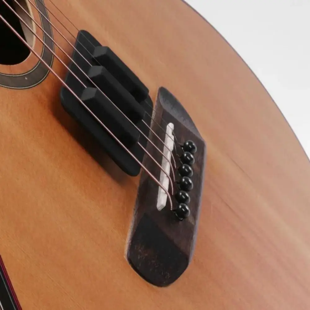 Soft Silicone Guitar String Muffler Anti-Slip Base Durability Guitar Mute Pad Reusable Wear Resistance Noise Reduction Tool