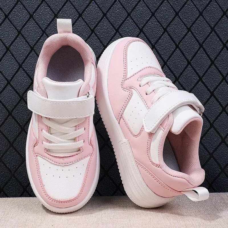 Zapatillas deportivas informales para niños y niñas, Tenis transpirables, color blanco, a la moda