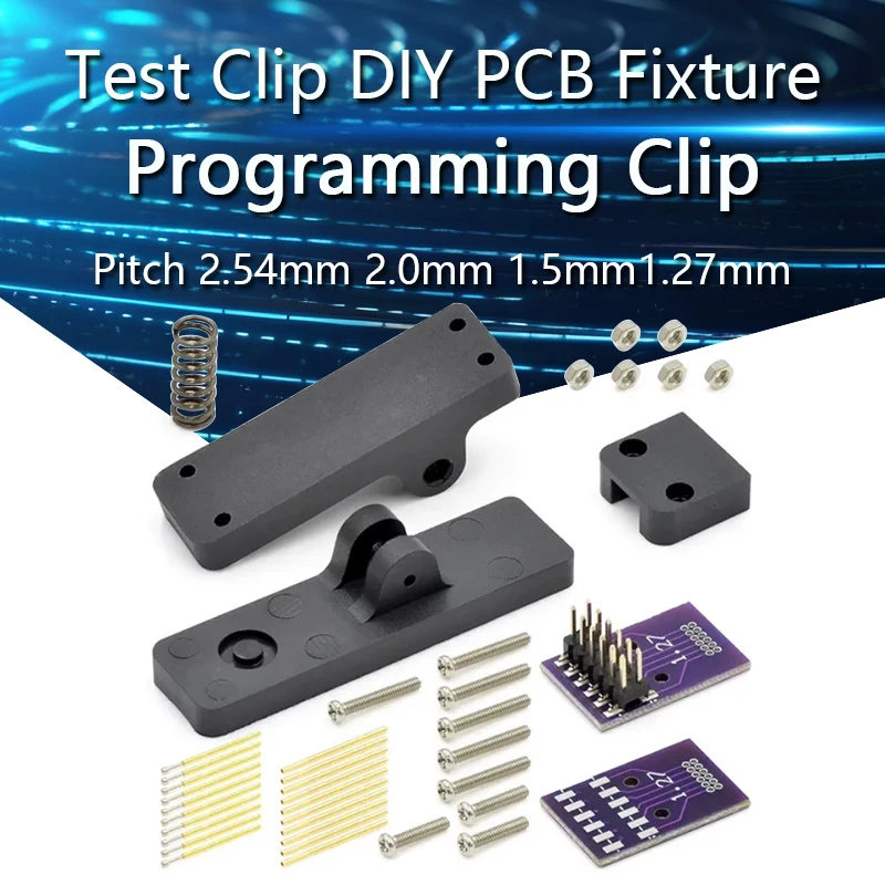 

Test Clip DIY Program Burning Clip Programming PCB Fixture Pitch 2.54mm 2.0mm 1.5mm 1.27mm