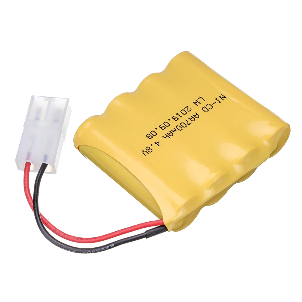 4.8 فولت 700mAh NICD بطارية وشاحن ل Rc لعب سيارات الدبابات الروبوتات قوارب البنادق أجزاء 4 * AA 4.8 فولت فولت Ni-CD Bateria طاميا التوصيل