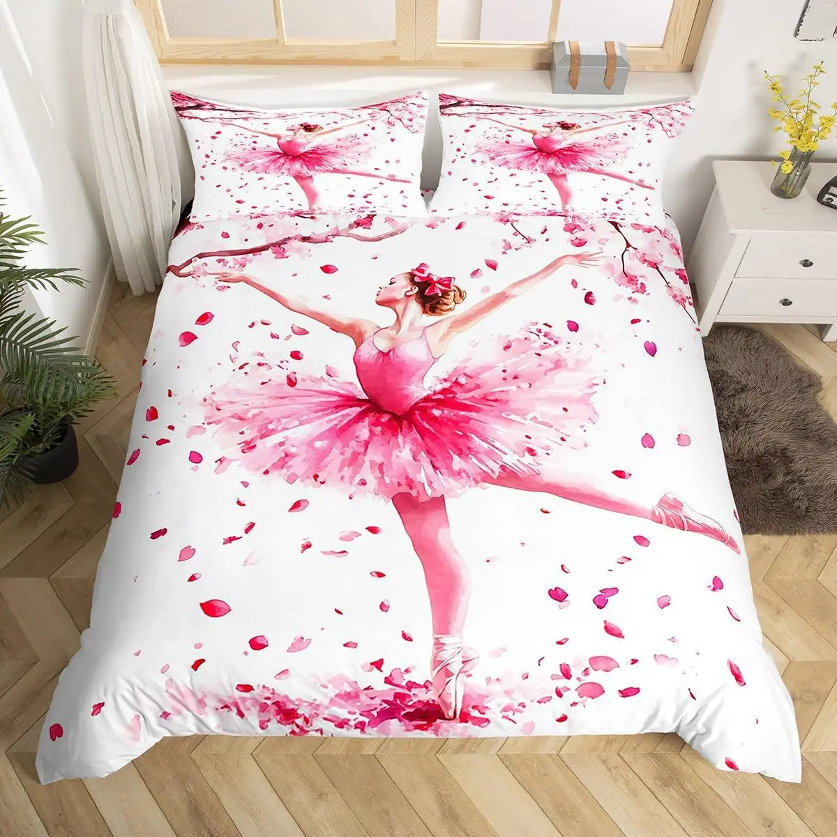 2/3pcs bedding set Digital Print Comfortable Duvet Cover for Home Bedroom Decoration, 1 Duvet Cover and 2pillowcase with Zippers