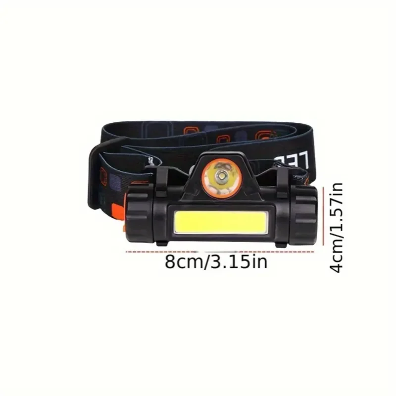 Rechargeable COB LED USB Headlamp Strong Magnetic Powerful Headlight Super Bright Waterproof Head Torch For Outdoor Fishing