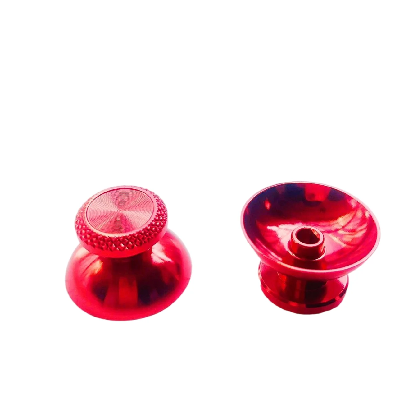 2 pcs Metal Mushroom Analog Thumb Stick Cover Aluminum Joystick Grip Cap For PS5 Gamepad Controller Thumbstick Replacement