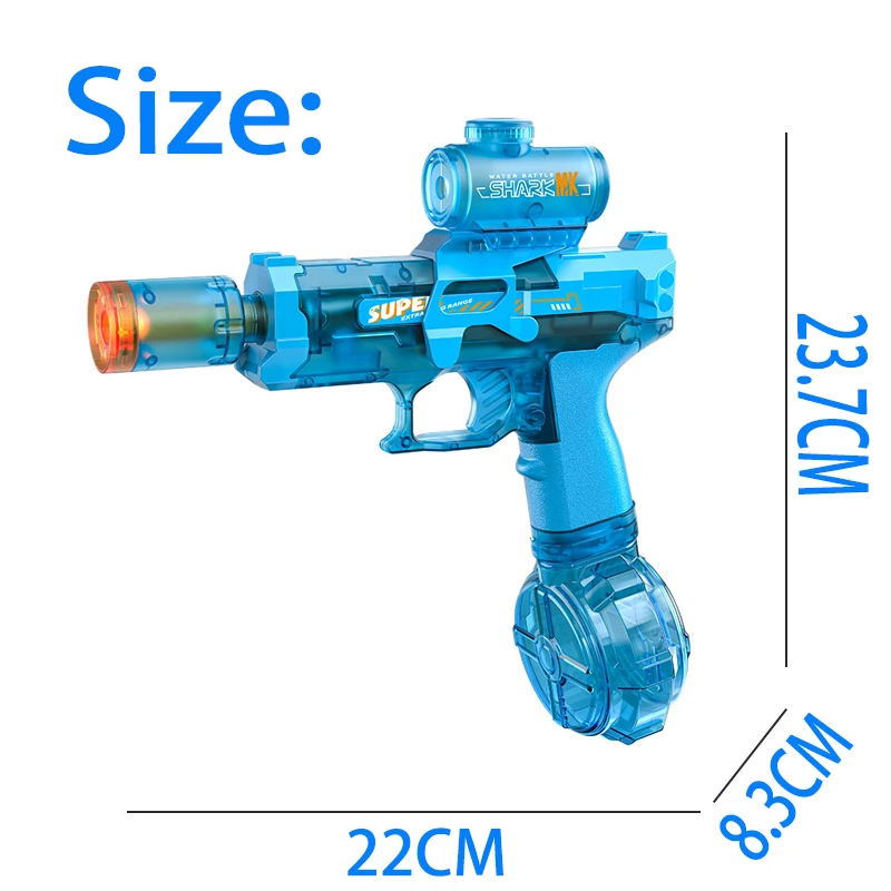 Electric Pulse Water Guns Automatic Water Gun With Led Light Water Blaster Squirt Gun Summer Outdoor Party Toys Gifts For Adult - view 6