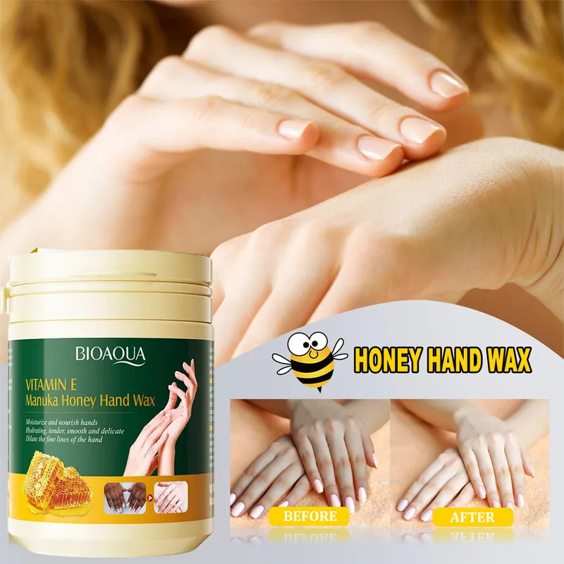 

170g Vitamin E Hand Mask Honey Hand Wax Whitening Moisturizing Anti-Aging Exfoliating Calluses Hand Wax Hands Care Cream