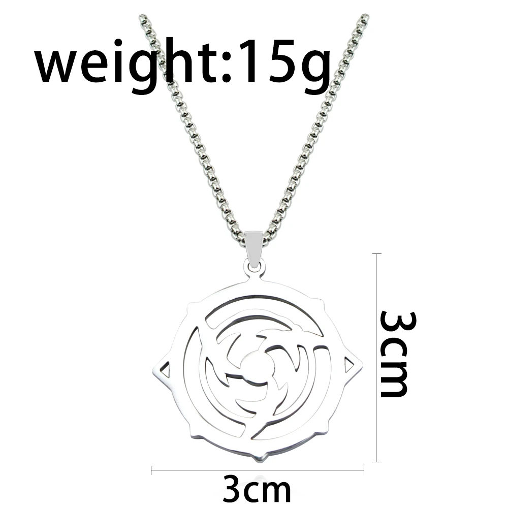 Game Genshin Impact Necklace Fatui Harbingers Scaramouche Kunikuzushi Cosplay Unisex Pendant Choker Wanderer Balladeer Jewelry