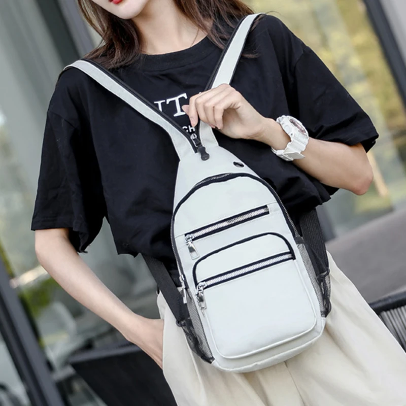 Women Small Backpack Chest Bag Sling Messenger Bags Female Sports Bag Mini Travel Bagpack Crossbody Bag Girl Back Pack