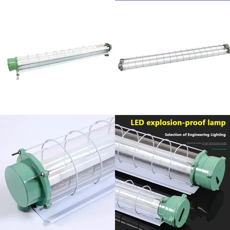 18W T8 LED Tube Light 2ft 4ft Single Double IP65 Waterproof Explosion Proof Lamp for Parking Garage Industrial Lighting