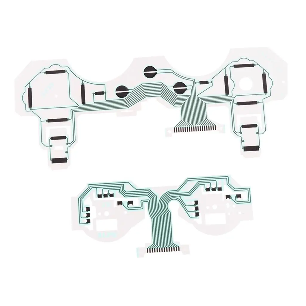 Płytka drukowana kontrolera PS3 z folią przewodzącą do klawiatury