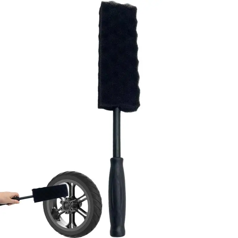 

Car Wash Super Brush Plush Premium Wheels Brush Non-Slip Handle Easy To Cleaning Rims Spokes Wheel Barrel Car Accessories