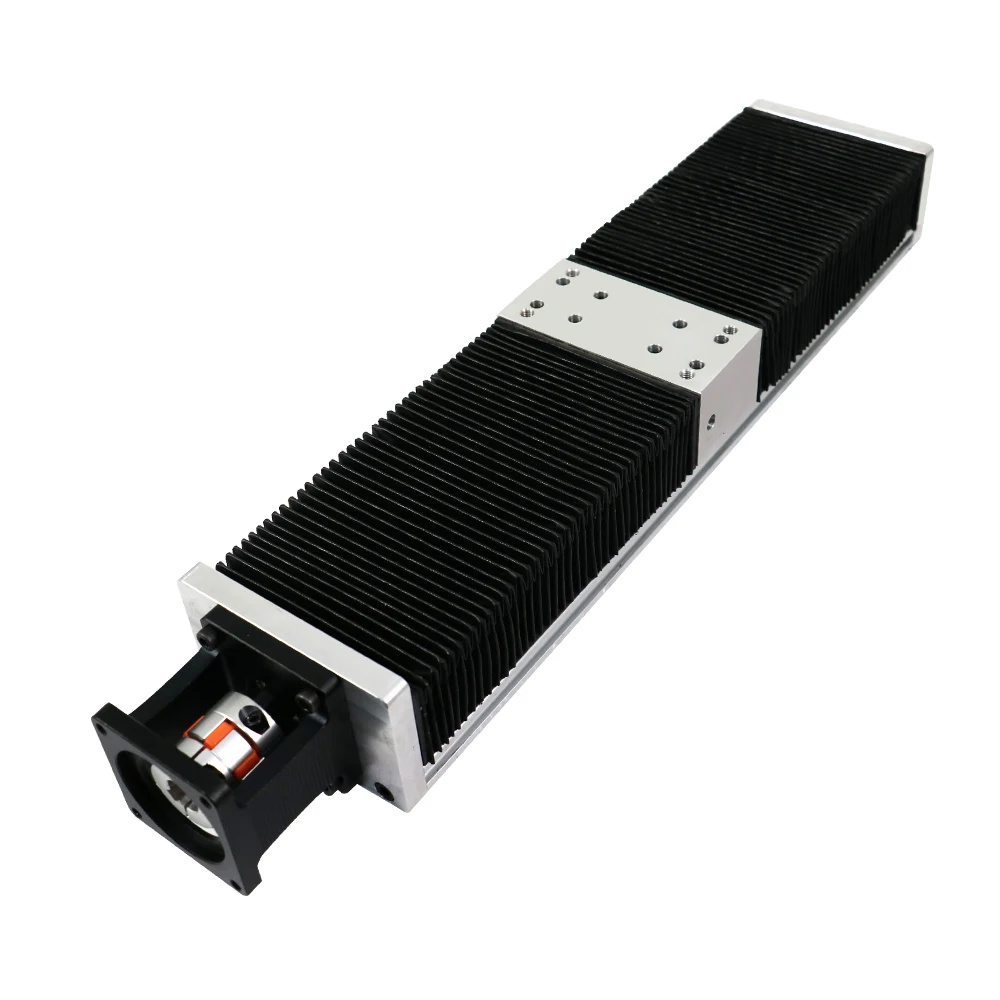 HLTNC Mesa Deslizante cubierta antipolvo de órgano HL15100 módulo de escenario deslizante de carril de doble guía con Kit de soporte de Motor 57 para Cnc