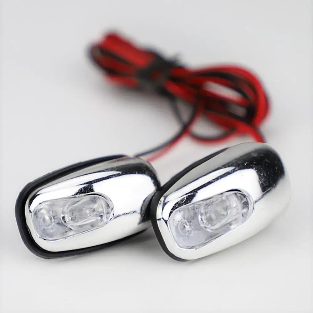 1 Pair Auto LED Light Windshield Windscreen Jet Spray Nozzle Wiper Washer Lamp Автоматические Светодиодные Лампы