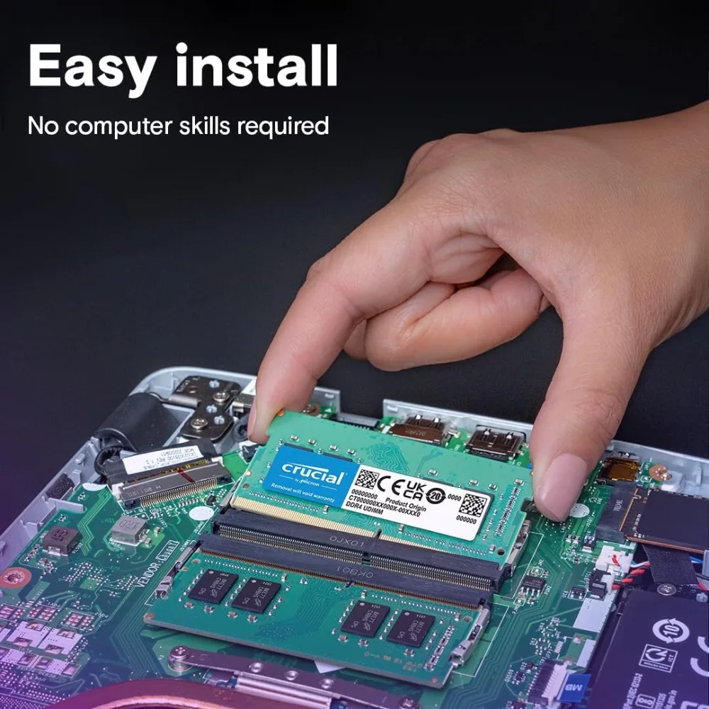 طقم ذاكرة الوصول العشوائي للكمبيوتر المحمول 64 جيجابايت DDR4 3200 ميجا هرتز SODIMM 2x32 جيجابايت PC4-25600 CL22 لـ Intel AMD