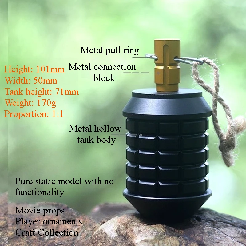 1PC CNC Type 97 Metal Version Static Collection Model Toy No Function Canister Aids Handicrafts Film and Television Props