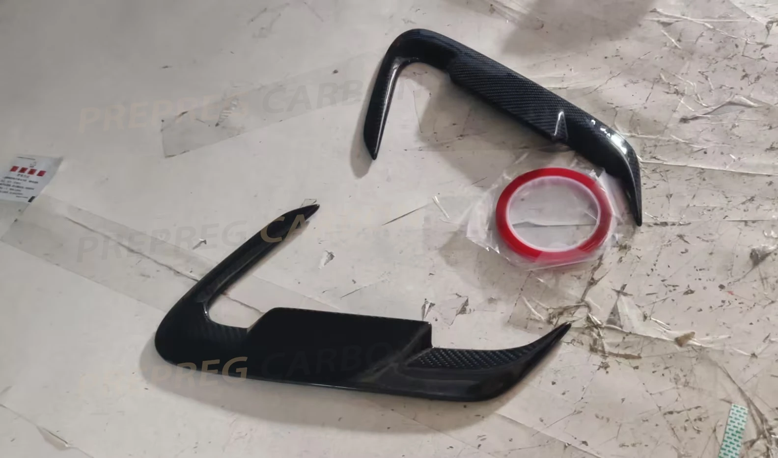 

Carbon Fiber Front Bumper Air Vent Trim Spoiler Canards For BMW iX3 G08i 2022 FRP Car Side Fender Flaps Body Kits