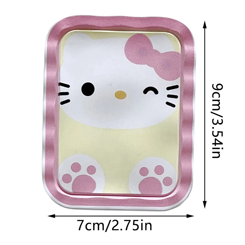 Santio Hello Kitty กระจกแต่งหน้าพับได้ขนาดเล็กพร้อมน่ารักพกพาได้ COM สำหรับผู้หญิงหญิงสาวกระจกแต่งหน้าแบบมือถือขนาดเล็กจี้