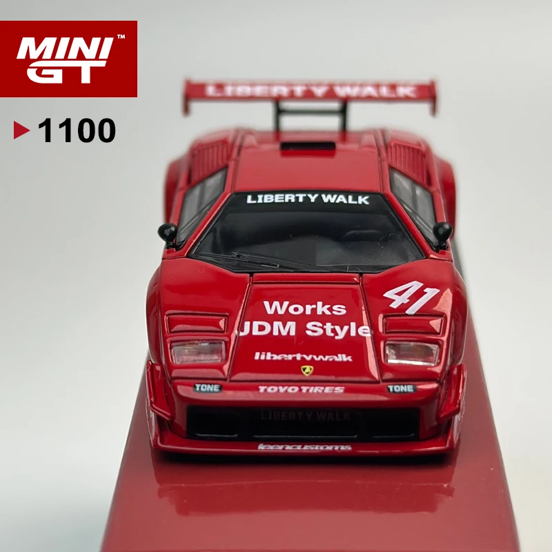 MINIGT 1:64 ランボルギーニ カウンタック LB-WORKS レッド MGT 合金車