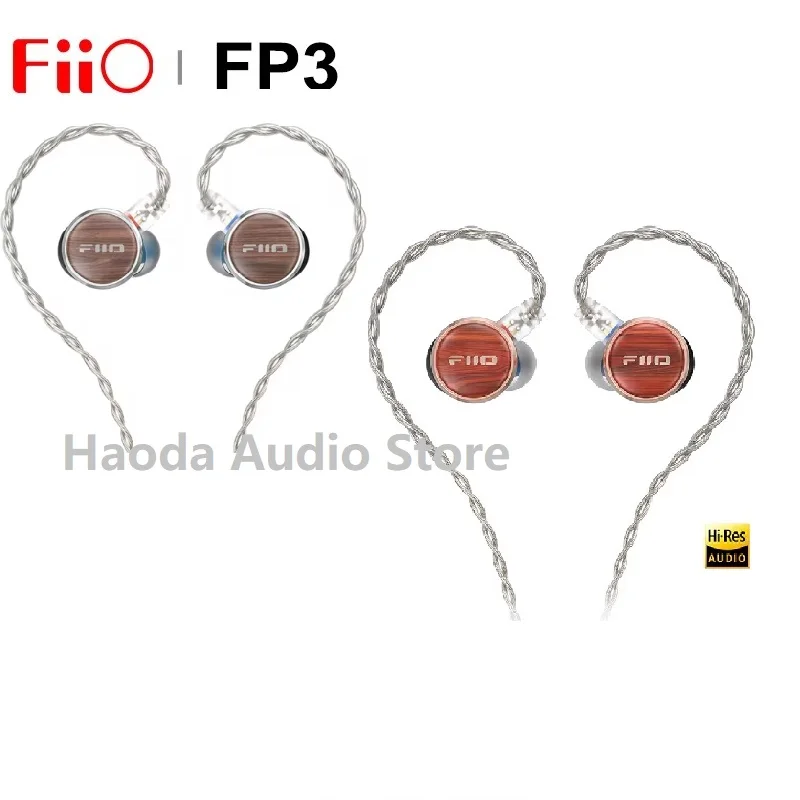 

FiiO FP3 HiFi 14.5mm Planar Diaphragm Driver in Ear Earphone Wood Faceplate 0.78mm Cable for for Audiophile Musician