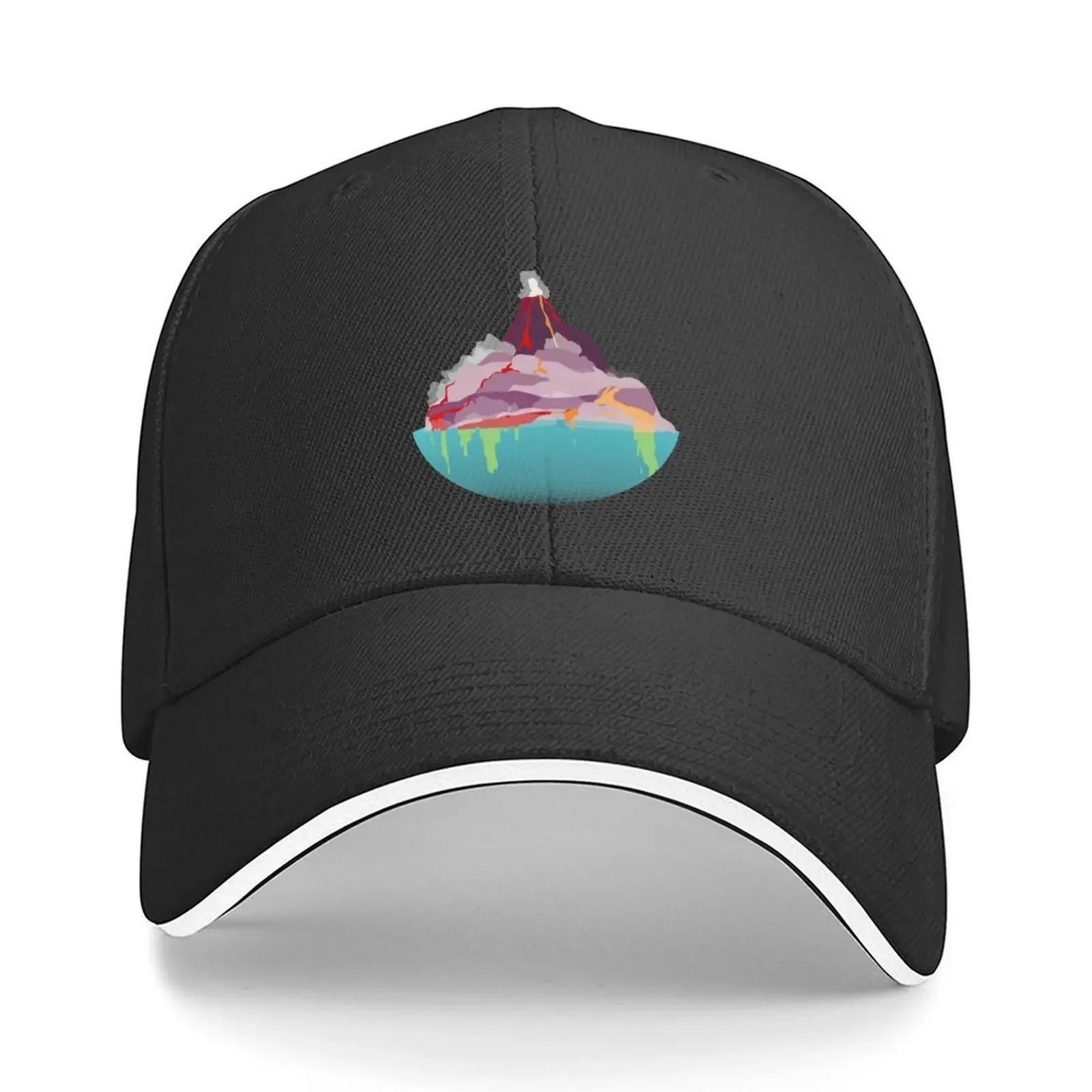 New Volcanic Eruption Baseball Cap Big Size Hat Designer Hat Men's Big Size Hat Trucker Men Women's
