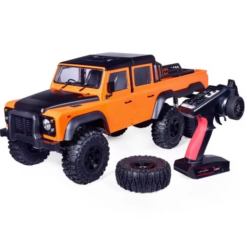 Rc Car 1:10 Axx6 Six Wheel Drive Climbing Car High And Low Speed Differential Lock 6x6 Defender Off-Road Vehicle Christmas Gift