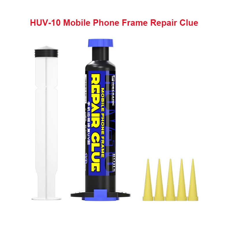 MECHANIC-HUV-10 transparente para reparación de marcos de teléfono móvil, pegamento UV de fuerte adhesión, curado rápido, multifuncional