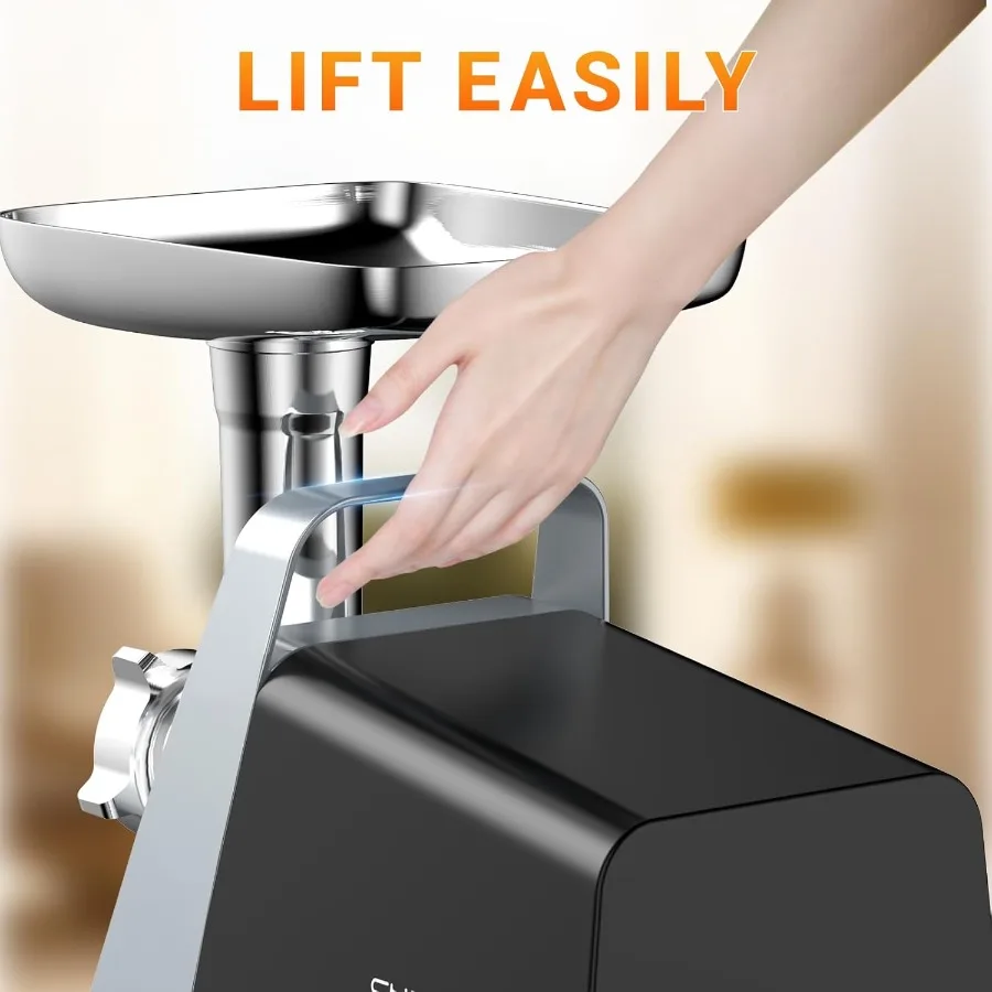 مفرمة اللحم الكهربائية ستوفير السجق مع أنبوب السجق 2 شفرات 3 أطباق كوبي كيت 2800 واط ماكس مفرمة اللحم الثقيلة للمنزل K