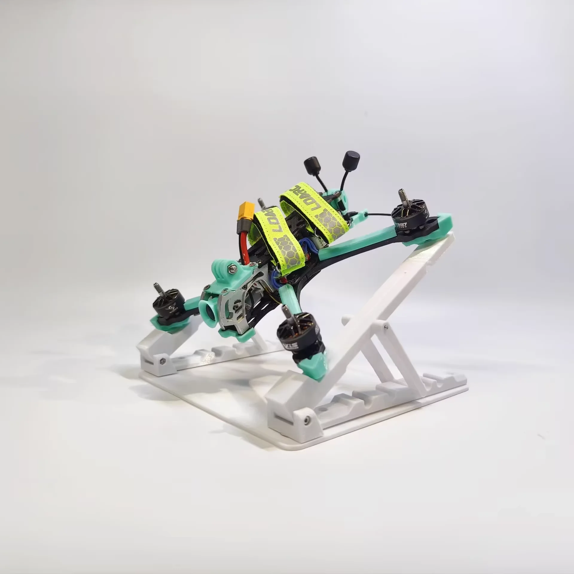 Foldable TPU Landing Gear Adjustable Angle for FPV Freestyle Racing Drones Durable 3D Printed Pads Easy to Pack