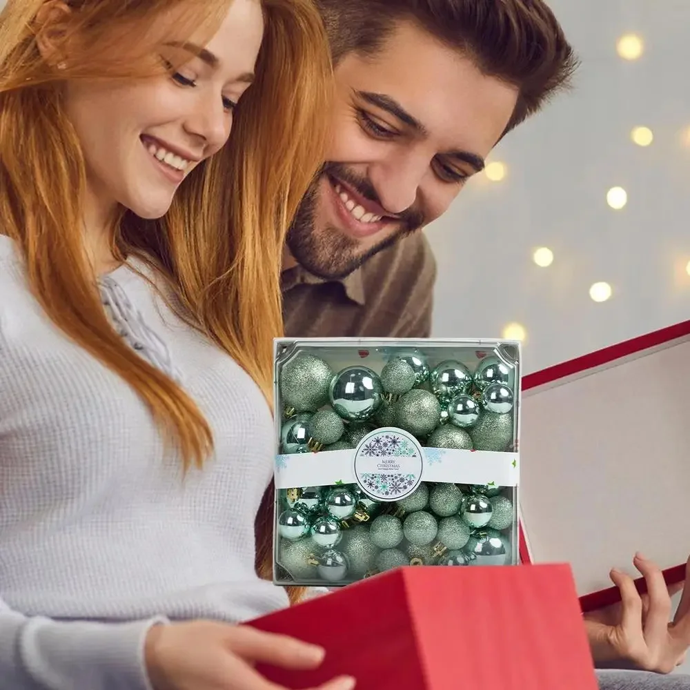

44PCS Christmas Decoration Balls Set Festive Tree Ornaments Colorful Xmas Tree Ball Pendant Hanging Yuletide Party Decoration