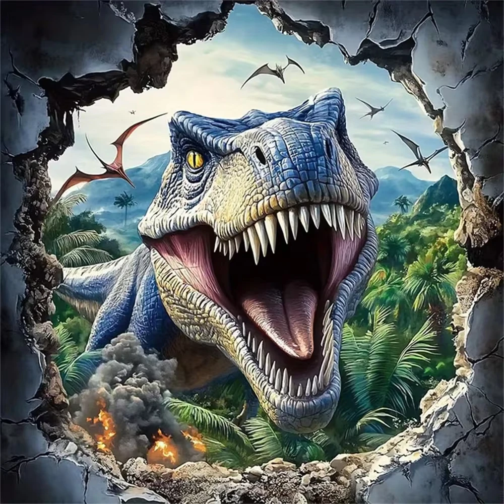 Paint By Numbers Kit for Adults Children Beginner To Advanced NumberOil Paintin Home Decor DIY Art Dinosaur Animal  Oil Paintin