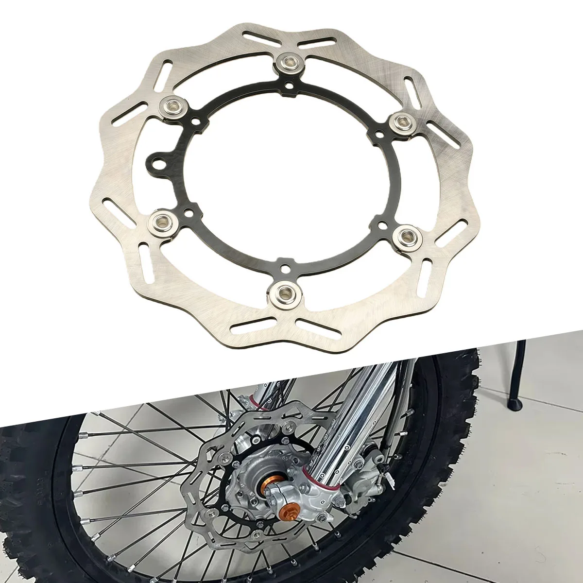 260MM Motorcycles Accessories Front Floating Brake Disc Rotor For KTM 125 200 250 350 400 450 500 XC XCF XCW SX SXF EXC EXCF