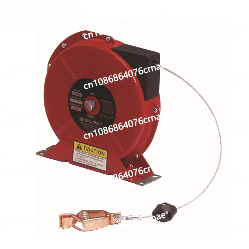 High Quanlity Garage Antistatic Reel Static Grounding Cord Reel Antistatic Aids Electrostatic Discharge Hose Reel Copper Wire