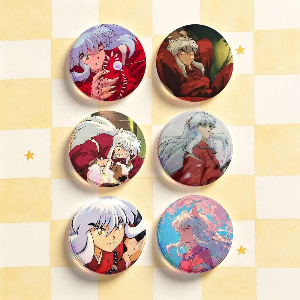 I-Inuyasha Badges Round Nijigen Otaku Culture IP peripheral products 58mm 44mm 32mm 75mm 25mm Mini