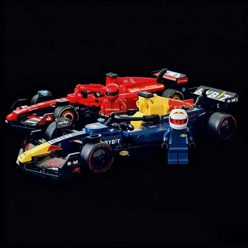 صالح 77242 77243 سرعة SF-24 RB20 F1 اللبنات نموذج الطوب سوبر سباق السيارات لعب عيد الميلاد هدايا عيد الميلاد ديكور المنزل
