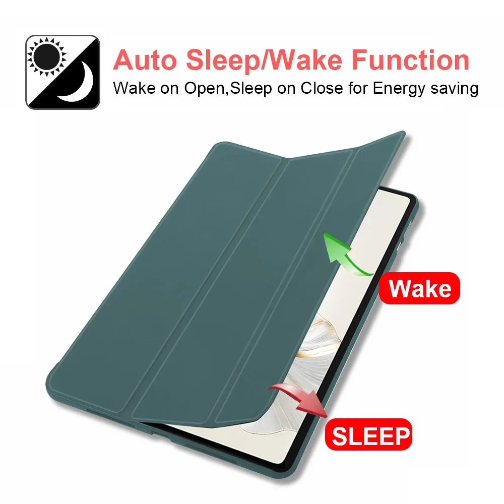 Case for the Huawei Honor 9 12.1-inch Tri-Fold Protective Case, TPU Honeycomb Heat-Dissipating Soft Case
