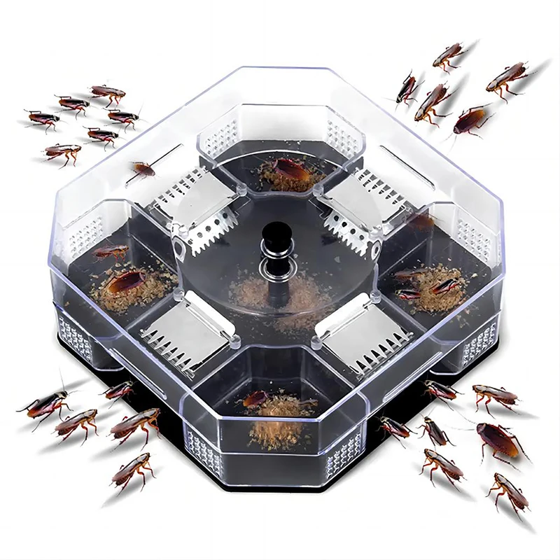 Household Effective Cockroach Traps Box Reusable Cockroach Bug Roach Catcher Cockroach Killer Bait Traps Pesticide for Kitchen