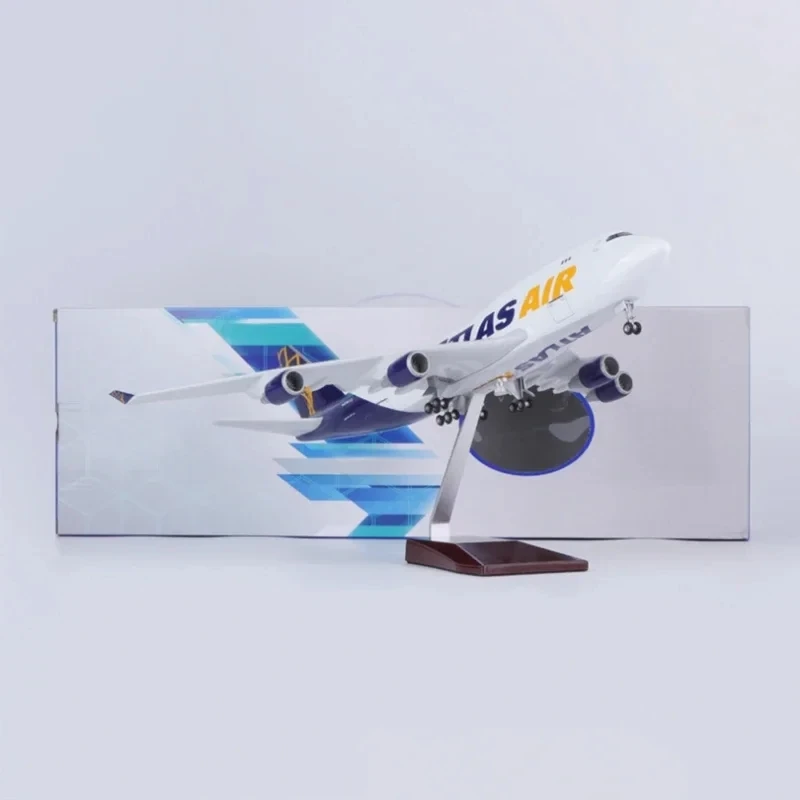 1:157 Scale B747-400 B747 ATLAS AIR Airlines Airplane Resin Plastic Assembly Plane Replica Model Toy For Collection