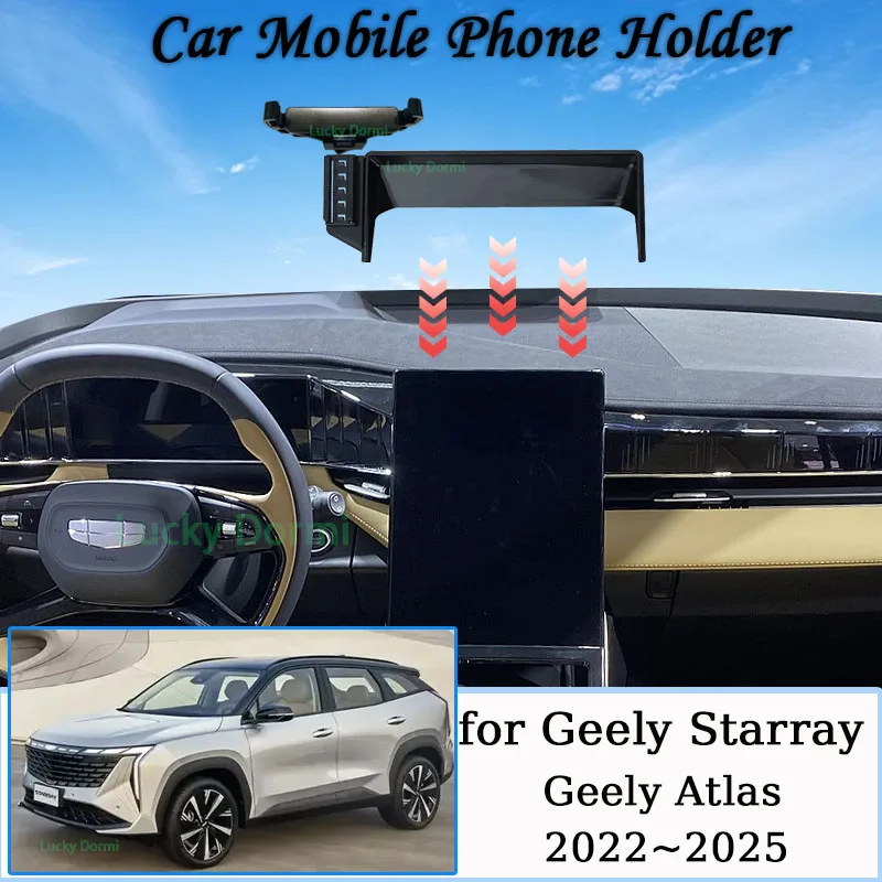 

For Geely Starray Geely Atlas 2022 2023 2024 2025 Car Navigation Screen Phone Holder New MagSafe Bracket For Geely Boyue L FX11