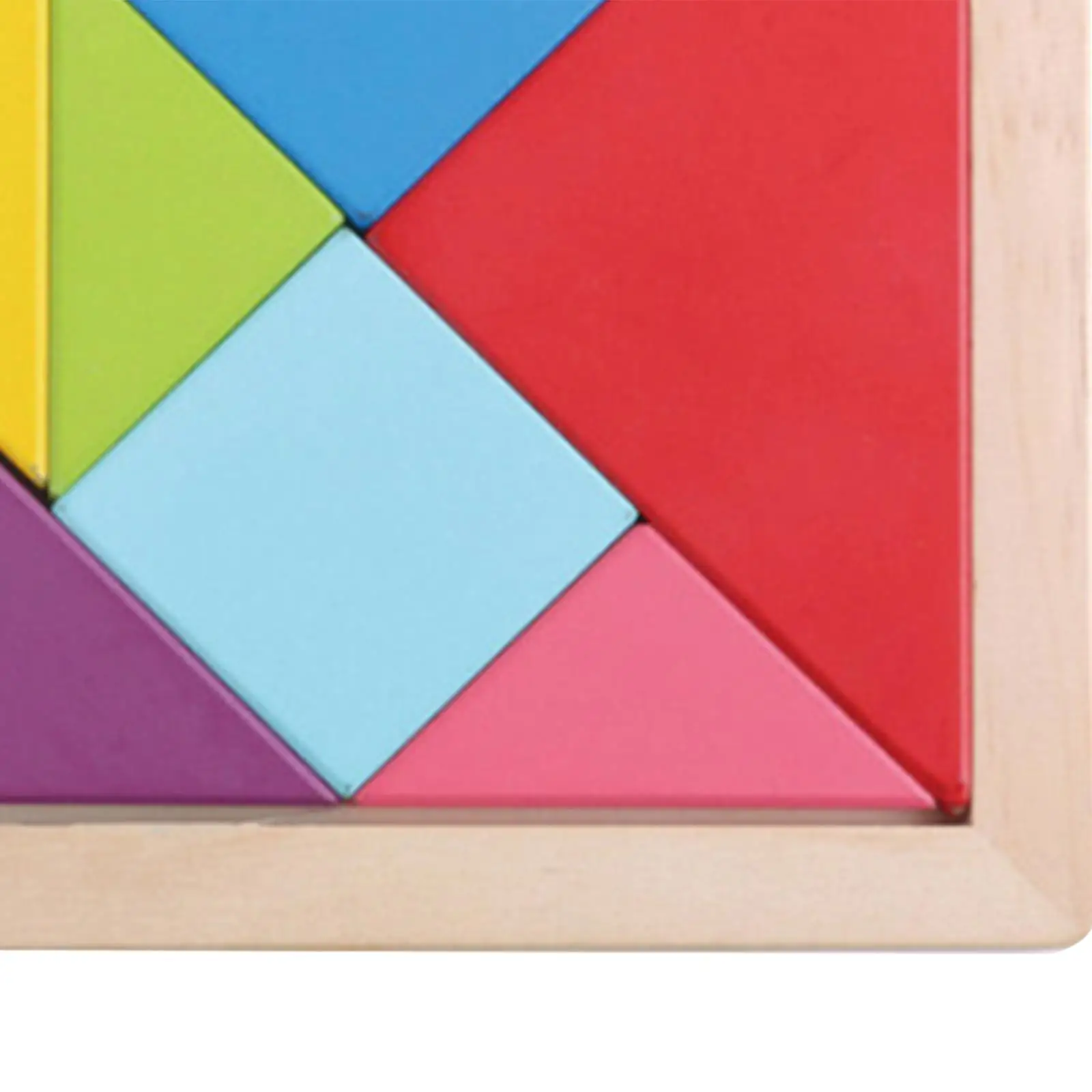 Wooden Tangrams Puzzles Party Favors Brain Logical Blocks Manipulatives Games for Boys Girls Kids Ages 4-8 Kindergarten Gifts