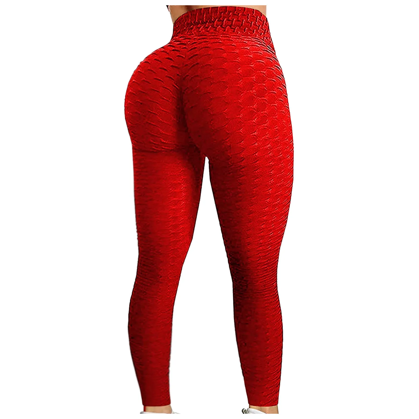 Women Bubble Leggings Hip Lifting Fitness Running indoor Sports High Waist Yoga Pants Gym Exercise Slim Push Up Ladies Trackpant