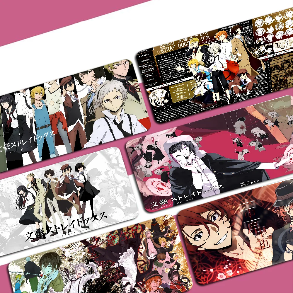 

Bungo Stray Dogs Mousepad Custom Skin Desktop Desk Mat Kawaii Gaming Accessories Students Writing Pad for PC Computer Table